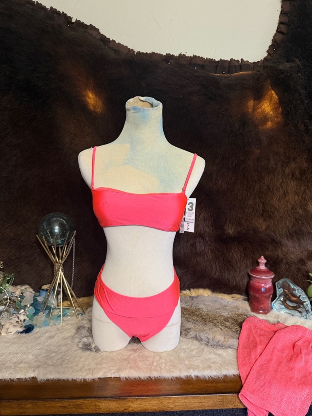 Neon Pink Two-Piece Bikini XS (4950)
